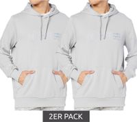 Lot de 2 sweats à capuche PUMA X Mercedes-Benz AMG Petronas F1 MAPF1 LS Statement pour homme avec logo réfléchissant imprimé en coton 621158 02 Gris