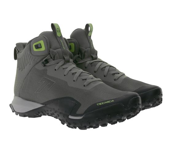 TECNICA Magma 2.0 Mid Gore-Tex MS Herren Wander-Schuhe Trekking-Boots mit Vibram Megagrip-Sohle und Litebase OX-Shield Hiking-Schuhe 11251400 005 Grau-Grün/Schwarz