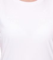 Mercedes-Benz AMG Petronas F1 Stealth Logo T-shirt da donna con loghi della squadra e degli sponsor Maglietta in Motorsport 701225461 002 Bianco