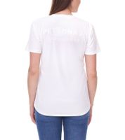 Mercedes-Benz AMG Petronas F1 Stealth Logo T-shirt da donna con loghi della squadra e degli sponsor Maglietta in Motorsport 701225461 002 Bianco