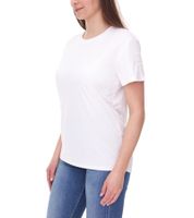 Mercedes-Benz AMG Petronas F1 Stealth Logo T-shirt da donna con loghi della squadra e degli sponsor Maglietta in Motorsport 701225461 002 Bianco