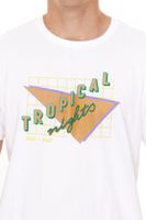 BAD+MAD Tee T-shirt da uomo in cotone con stampe varie, scollo rotondo, BMTR00X, bianco