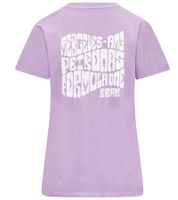 Mercedes-Benz AMG Petronas F1 Retro Women's T-Shirt with large AMG Petronas lettering on the back Cotton Shirt 701225452 002 Purple