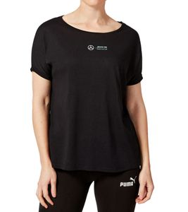 Camiseta de mujer Mercedes-Benz AMG Petronas F1 Lewis Hamilton #44 con estampado grande 44, algodón, 701202249 001, color negro