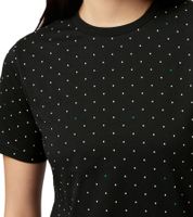 Camiseta de algodón con lunares para mujer Mercedes-Benz AMG Petronas F1 MAPF POLKA DOT Camisa de manga corta con lunares 701222327 001 Negro