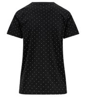 Camiseta de algodón con lunares para mujer Mercedes-Benz AMG Petronas F1 MAPF POLKA DOT Camisa de manga corta con lunares 701222327 001 Negro