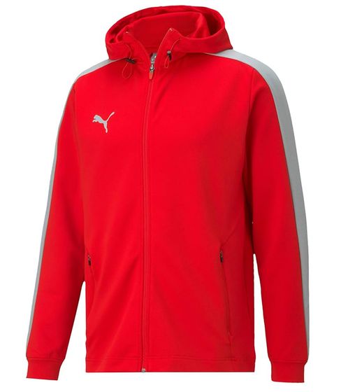 PUMA Bball Zip Up JKT Men's Hooded Jacket Sports Jacket Basketball Jacket 605072 04 Red