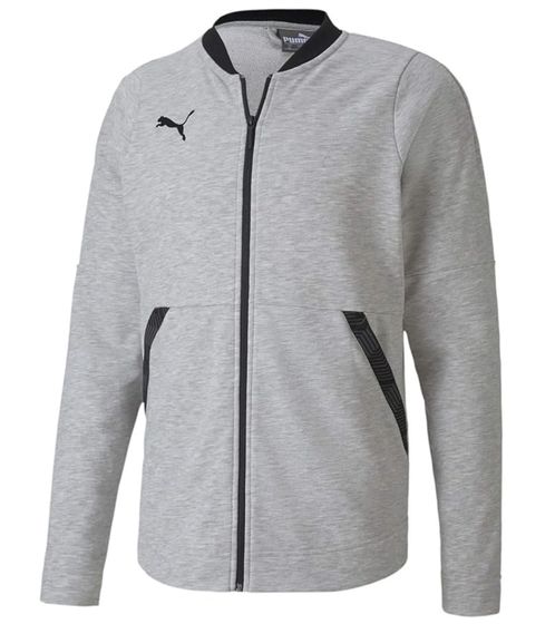 PUMA Men Teamfinal 21 Casuals Jacket Men's Sweat Jacket Training Jacket Cotton 656491 37 Grey