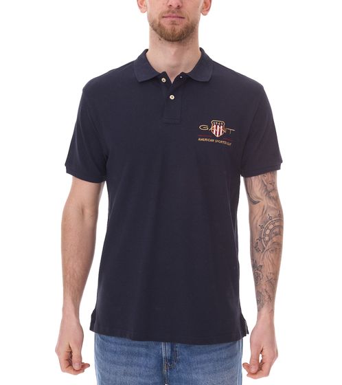 Polo GANT pour homme, coupe classique, en coton, 2002014 433 Navy