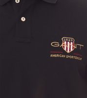 Polo pour homme GANT Regular Fit Polo en coton 2002014 en bleu marine, noir ou blanc Polo pour homme GANT Regular Fit Polo en coton 2002014 en bleu marine, noir ou blanc
