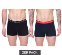 10er Pack Kappa Herren Boxershorts mit Marken Schriftzug und Logo Unterhose in verschiedenen Farben wie Schwarz, Grau, Anthrazit und Blau
