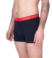 10er Pack Kappa Herren Boxershorts mit Marken Schriftzug und Logo Unterhose in verschiedenen Farben wie Schwarz, Grau, Anthrazit und Blau