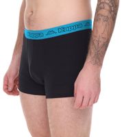 10er Pack Kappa Herren Boxershorts mit Marken Schriftzug und Logo Unterhose in verschiedenen Farben wie Schwarz, Grau, Anthrazit und Blau
