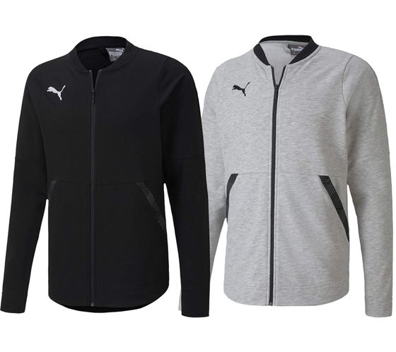 PUMA Men Teamfinal 21 Casuals Jacket Herren Sweat-Jacke Trainings-Jacke Baumwolle 656491 Grau oder Schwarz