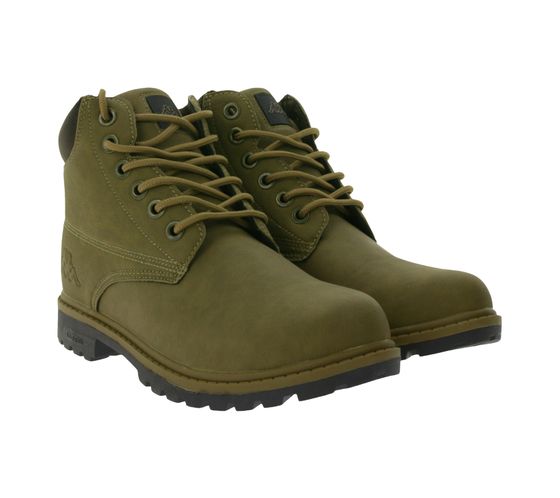 Kappa Logo Tennessee 2 Herren Winter-Stiefelette Schnür-Boots in Kunstleder-Optik 303UY90-939 Braun