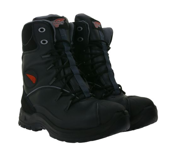 RED WING SHOES PetroKing SB Sicherheits-Schuhe mit TredMax-Sohle und ForceGuard-System Arbeits-Stiefel Factory Second Schnür-Boots 3222 Schwarz