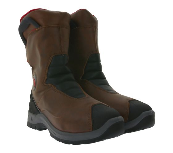 RED WING SHOES PetroKing SB Sicherheits-Schuhe mit TredMax-Sohle und ForceGuard-System Arbeits-Stiefel mit D30-Technologie Factory Second Schlupf-Boots 3220 Braun/Schwarz