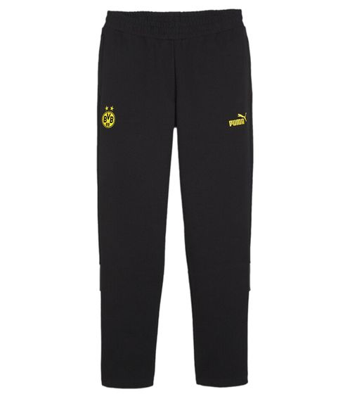 PUMA BVB Borussia Dortmund Ftbl Archive Training Pants Herren Sweat-Hose nachhaltige Fanwear 774266 03 Schwarz