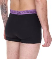 16er Pack Kappa Herren Boxershorts mit 95% Baumwolle & Kappa Logo Unterhose 351K1JW Schwarz/Lime oder Schwarz/Violett