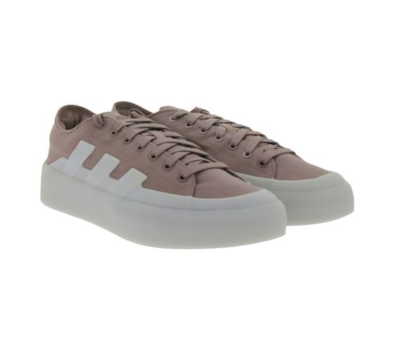 adidas ZNSORED nachhaltige Skateboard-Schuhe mit LIGHTMOTION+ Dämpfung Turnschuhe im klassischen Skater-Style Alltags-Sneaker Schnür-Schuhe HP5985 Rosa/Grau