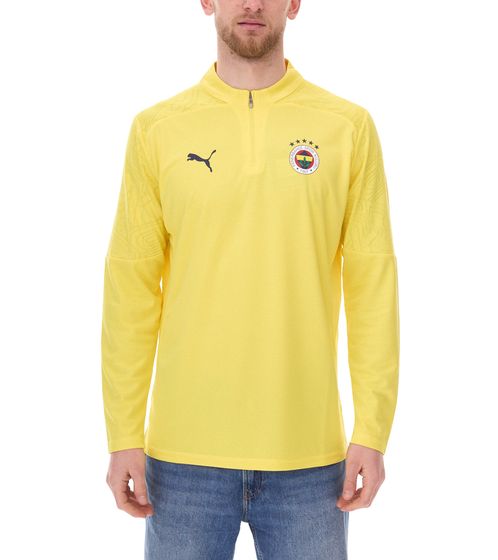 PUMA Fenerbahce Istanbul 1/4 Zip Top Herren Trainings-Shirt Sport-Shirt mit DryCell 778123 11 Gelb