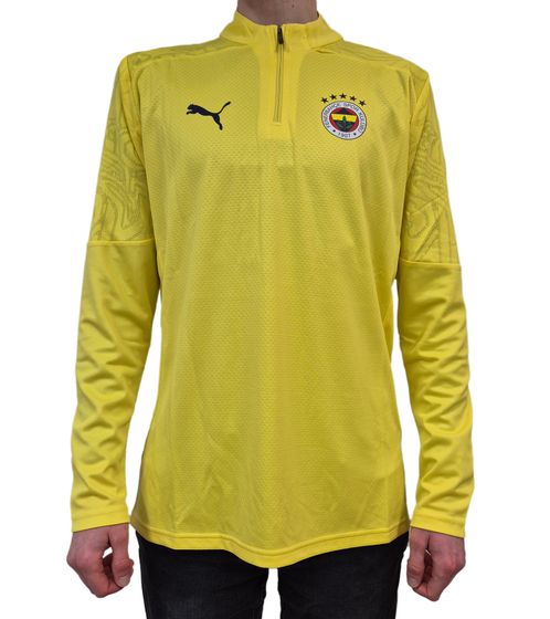 PUMA Fenerbahce Istanbul 1/4 Zip Top Herren Trainings-Shirt Sport-Shirt mit DryCell 778123 11 Gelb