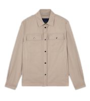 PAUL & SHARK Herren nachhaltige Herbst-Jacke mit Kent-Kragen Trenchcoat mit Baumwollanteil Übergangs-Jacke SAVE THE SEA-Kollektion 24412635 710 Beige