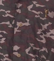 Parka pour homme Cavallo de Ferro au look camouflage Veste d'automne avec capuche Veste de transition CSJA002 Vert/Noir/Rouge