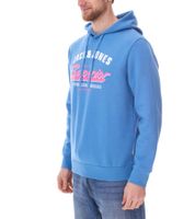 JACK & JONES Herren Kapuzen-Pullover Baumwoll-Pullover mit JACK & JONES Superior Schriftzug Langarm-Shirt 12255617 Hellblau
