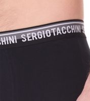 Confezione da 2 boxer da uomo Sergio Tacchini con elastico bicolore e scritta bianca Mutande in cotone 160gsm 23.0000.974 Nero/Bianco, Nero/Grigio o Nero Confezione da 2 boxer da uomo Sergio Tacchini con elastico bicolore e scritta bianca Mutande in cotone 160gsm 23.0000.974 Nero/Bianco, Nero/Grigio o Nero