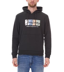 JACK & JONES Herren Kapuzen-Pullover mit Baumwollanteil Langarm-Shirt mit farblichen Akzenten 12262421 Grün JACK & JONES Herren Kapuzen-Pullover mit Baumwollanteil Langarm-Shirt mit farblichen Akzenten 12262421 Grün