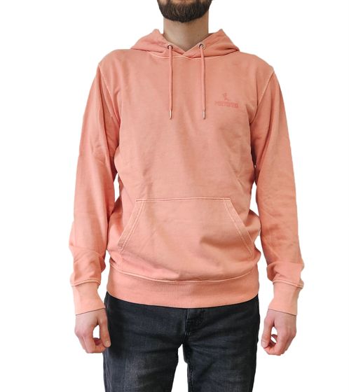 Pull à capuche uni pour homme PORTOFINO en coton à manches longues PF300-006 Rose saumon