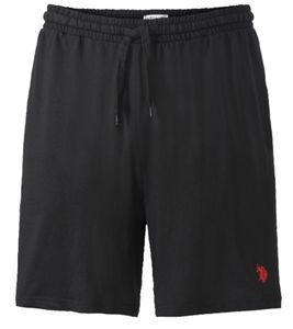 U.S. POLO ASSN. Herren Sport-Shorts schlichte Fitness-Hose mit kleiner Stickerei kurze Hose US16738 191 Schwarz/Rot