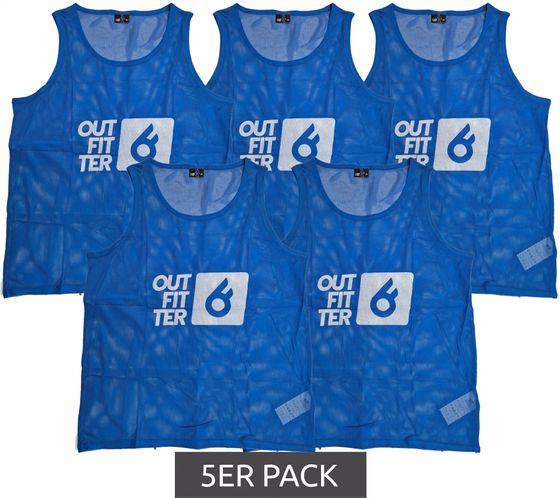 5-pack Outfitter OCEAN FABRICS TAHI sustainable training vest team sport OUT-U-3038-OTW-29 blue