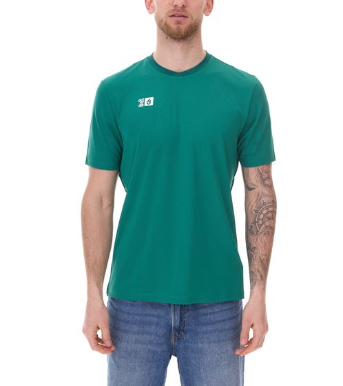 Outfitter OCEAN FABRICS TAHI Match jersey men's sustainable training shirt with mesh inserts fitness shirt short sleeve shirt OUT-M-1046-OTW-23 green