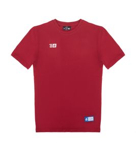 Outfitter OCEAN FABRICS TAHI Kinder T-Shirt nachhaltiges Mädchen und Jungen Präsentations-Shirt Sommer-Shirt Sport OUT-K-1020-OTW-36 Rot