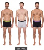 2er Pack Kappa Herren Boxershorts stylische Unterhosen 351K1JW Schwarz, Blau, Rot, Grau, Weiß 2er Pack Kappa Herren Boxershorts stylische Unterhosen 351K1JW Schwarz, Blau, Rot, Grau, Weiß
