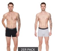 2er Pack Kappa Herren Boxershorts stylische Unterhosen 351K1JW Schwarz, Blau, Rot, Grau, Weiß 2er Pack Kappa Herren Boxershorts stylische Unterhosen 351K1JW Schwarz, Blau, Rot, Grau, Weiß