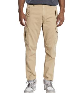 REDEFINED REBEL Jolan Herren Cargo-Hose im Utility-Look Anti Fit Baumwoll-Hose Ankle-Stil mit Tunnelzug am Beinende 226027 Beige