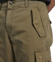 REDEFINED REBEL Jolan Pantalon cargo utilitaire pour homme Pantalon en coton anti-coupure Pantalon longueur cheville avec cordon de serrage 226027 Camouflage, marron, beige, vert