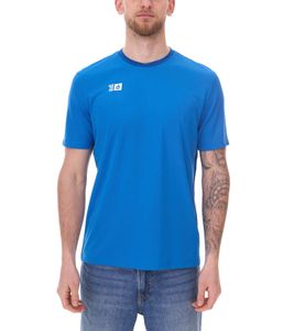 Maillot de match OCEAN FABRICS TAHI pour homme - T-shirt d'entraînement durable avec empiècements en maille - T-shirt de fitness à manches courtes - OUT-M-1046-OTW-41 - Bleu
