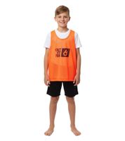 Chaleco de entrenamiento sostenible para niños TAHI de OCEAN FABRICS, paquete de 5 unidades, para deportes de equipo OUT-K-3038-OTW-28, color naranja neón