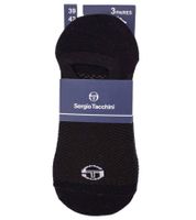 3 pares de calcetines Sergio Tacchini Invisible Footie calcetines cortos de verano medias de algodón negras o blancas