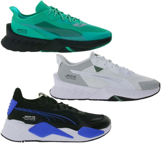 PUMA X Mercedes MAPF1 Marco SL MAPF1 RS-X F1 Petronas AMG F1 Herren Sneaker mit reflektierenden Formstrip Motorsport Schnür-Schuhe Grün, Weiß oder Schwarz