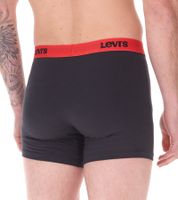 Pack of 7 LEVI`S men's boxer shorts, cotton underwear with colored accents on the waistband in a gift box 701225625 001 Black/Green/Blue/Red Pack of 7 LEVI`S men's boxer shorts, cotton underwear with colored accents on the waistband in a gift box 701225625 001 Black/Green/Blue/Red
