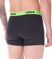 Pack of 7 LEVI`S men's boxer shorts, cotton underwear with colored accents on the waistband in a gift box 701225625 001 Black/Green/Blue/Red Pack of 7 LEVI`S men's boxer shorts, cotton underwear with colored accents on the waistband in a gift box 701225625 001 Black/Green/Blue/Red