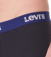 Pack of 7 LEVI`S men's boxer shorts, cotton underwear with colored accents on the waistband in a gift box 701225625 001 Black/Green/Blue/Red Pack of 7 LEVI`S men's boxer shorts, cotton underwear with colored accents on the waistband in a gift box 701225625 001 Black/Green/Blue/Red
