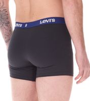 Pack of 7 LEVI`S men's boxer shorts, cotton underwear with colored accents on the waistband in a gift box 701225625 001 Black/Green/Blue/Red Pack of 7 LEVI`S men's boxer shorts, cotton underwear with colored accents on the waistband in a gift box 701225625 001 Black/Green/Blue/Red