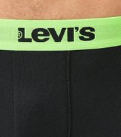 Pack of 7 LEVI`S men's boxer shorts, cotton underwear with colored accents on the waistband in a gift box 701225625 001 Black/Green/Blue/Red Pack of 7 LEVI`S men's boxer shorts, cotton underwear with colored accents on the waistband in a gift box 701225625 001 Black/Green/Blue/Red