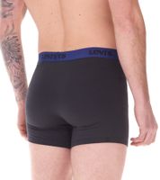 Pack of 7 LEVI`S men's boxer shorts, cotton underwear with colored accents on the waistband in a gift box 701225625 001 Black/Green/Blue/Red Pack of 7 LEVI`S men's boxer shorts, cotton underwear with colored accents on the waistband in a gift box 701225625 001 Black/Green/Blue/Red